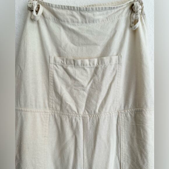 Lacausa Raw Silk Overalls size S Jumpsuit Pants in Cancas Pockets - Picture 2 of 9